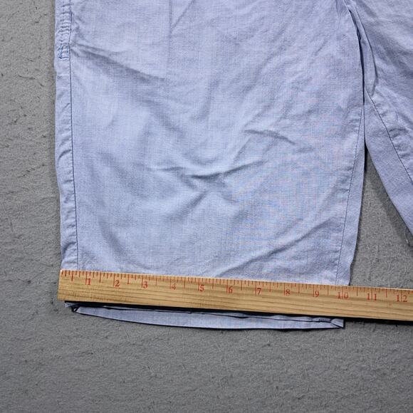 Brax Shorts Men 34 Light Blue Chino Flat Front‎ Summer Style Bellevill Casual - Picture 3 of 10